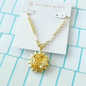 Kendra Scott Sienna Sun Gold Necklace w/ dust bag